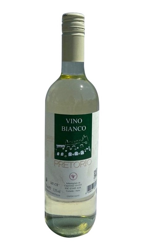 Vino Bianco – Pretorio, tappo a vite