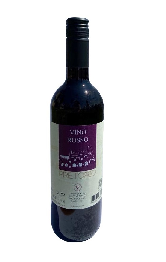 Vino Rosso – Pretorio, tappo a vite